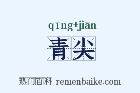 青尖是什么意思的图片